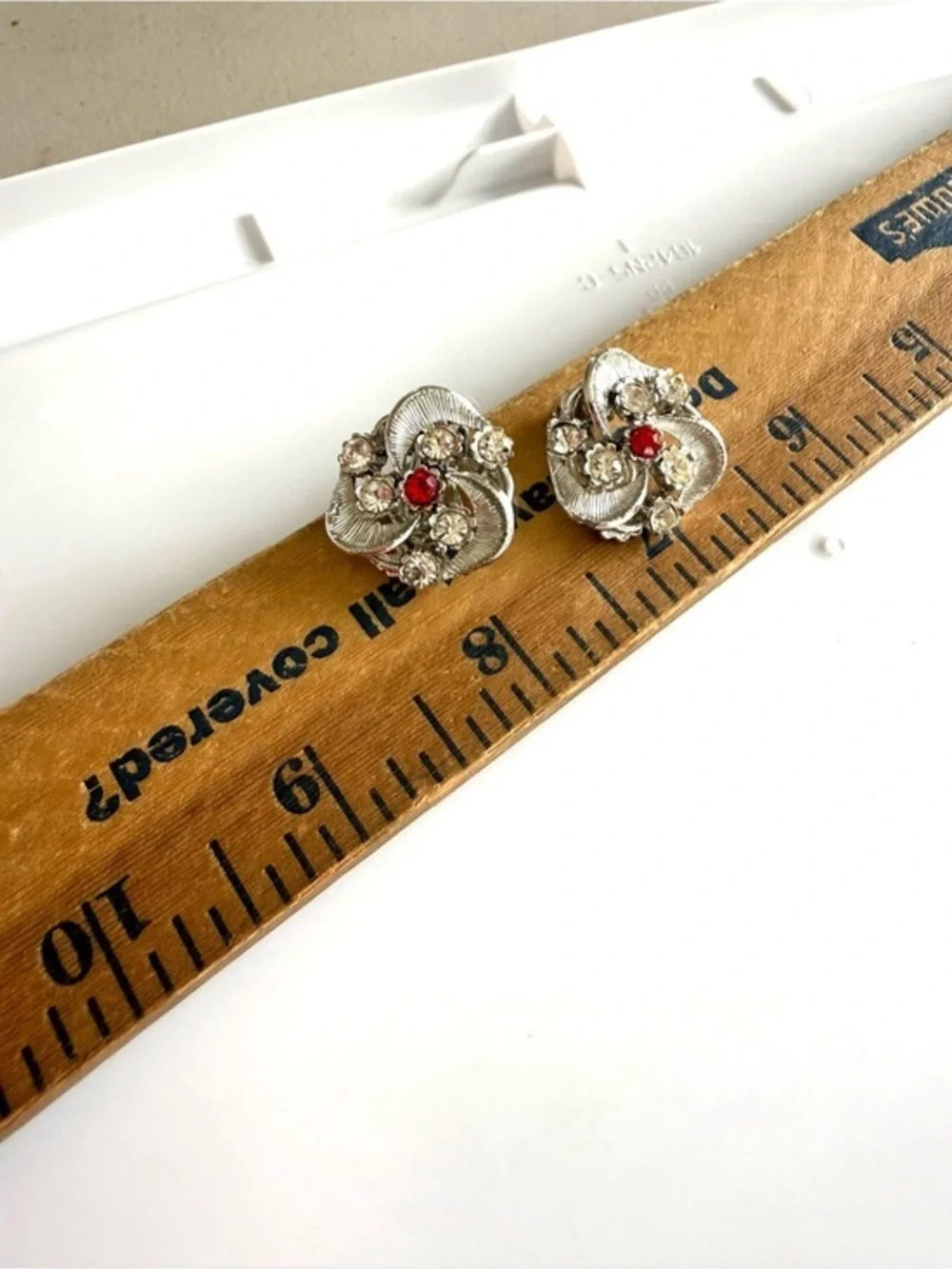Vintage Silver Tone ClipOn Earrings